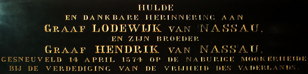 Gedenktafel Nassauer Grafen